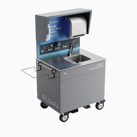 Sloan MH-3000 Mobile Hand Hyg 1 St Ss Tank Sink 3830003